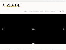 Tablet Screenshot of bizjump.com